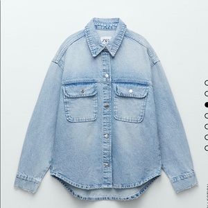 Zara Oversized Denim Overshirt